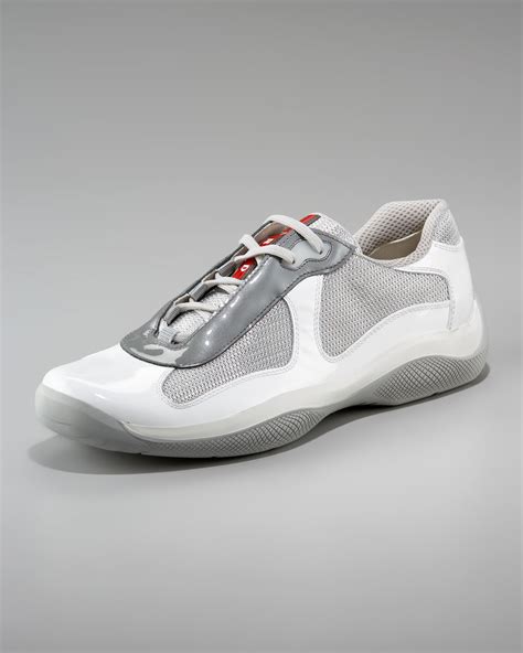 white prada americas cup sneakers|Prada America cups size 14.